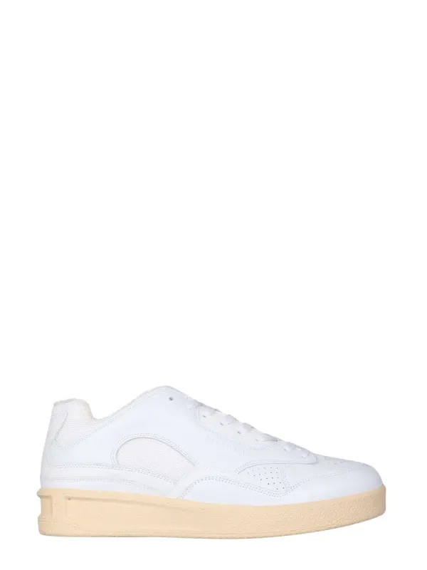 JIL SANDER LOW LEATHER SNEAKERS sold by Siebentaschen