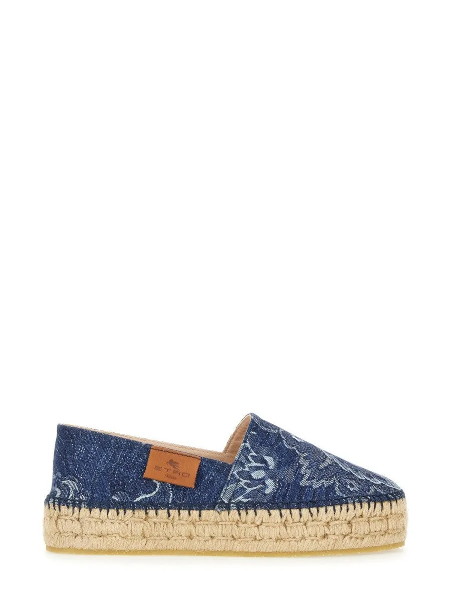Etro DENIM ESPADRILLES sold by Siebentaschen
