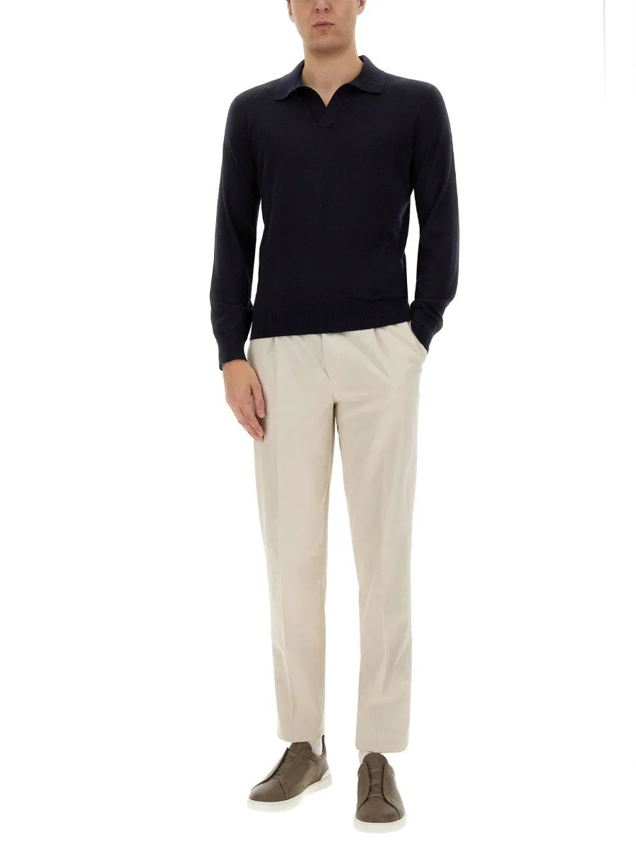 Zegna CASHMERE AND SILK POLO SHIRT sold by Siebentaschen product image thumbnail 2