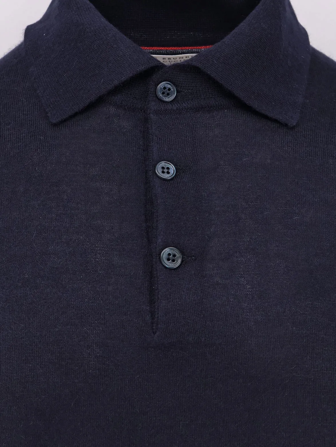 Brunello Cucinelli Cashmere and cotton polo shirt sold by Siebentaschen product image thumbnail 3