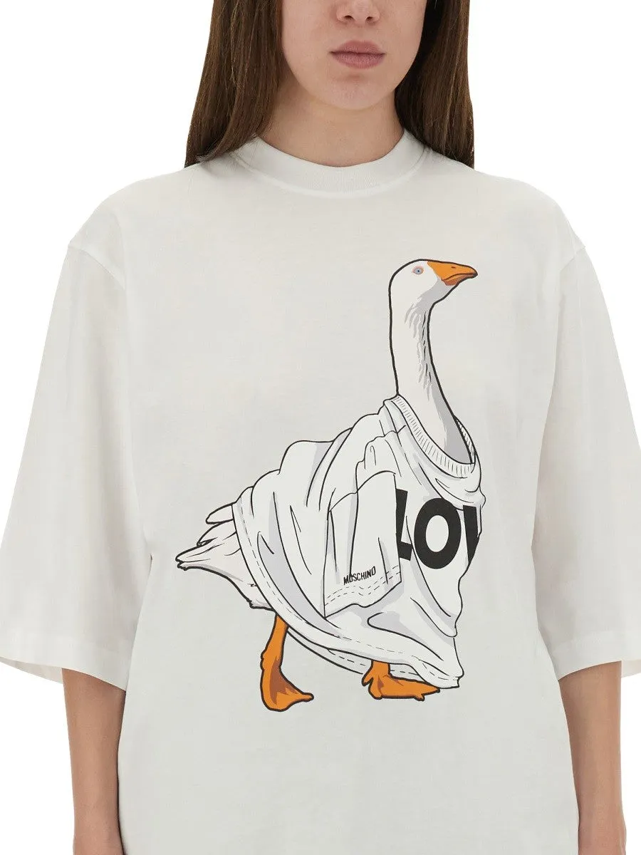 Moschino "GOOSE" JERSEY T-SHIRT sold by Siebentaschen product image thumbnail 2