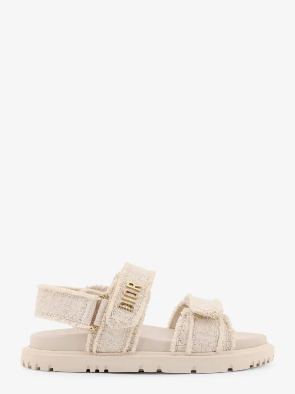 Dior Dioract fabric sandals with Dior Oblique motif sold by Siebentaschen