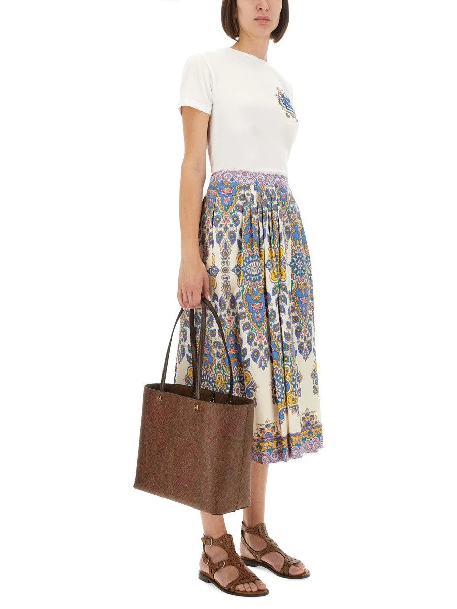 Etro PAISLEY PRINT MIDI SKIRT sold by Siebentaschen product image thumbnail 2