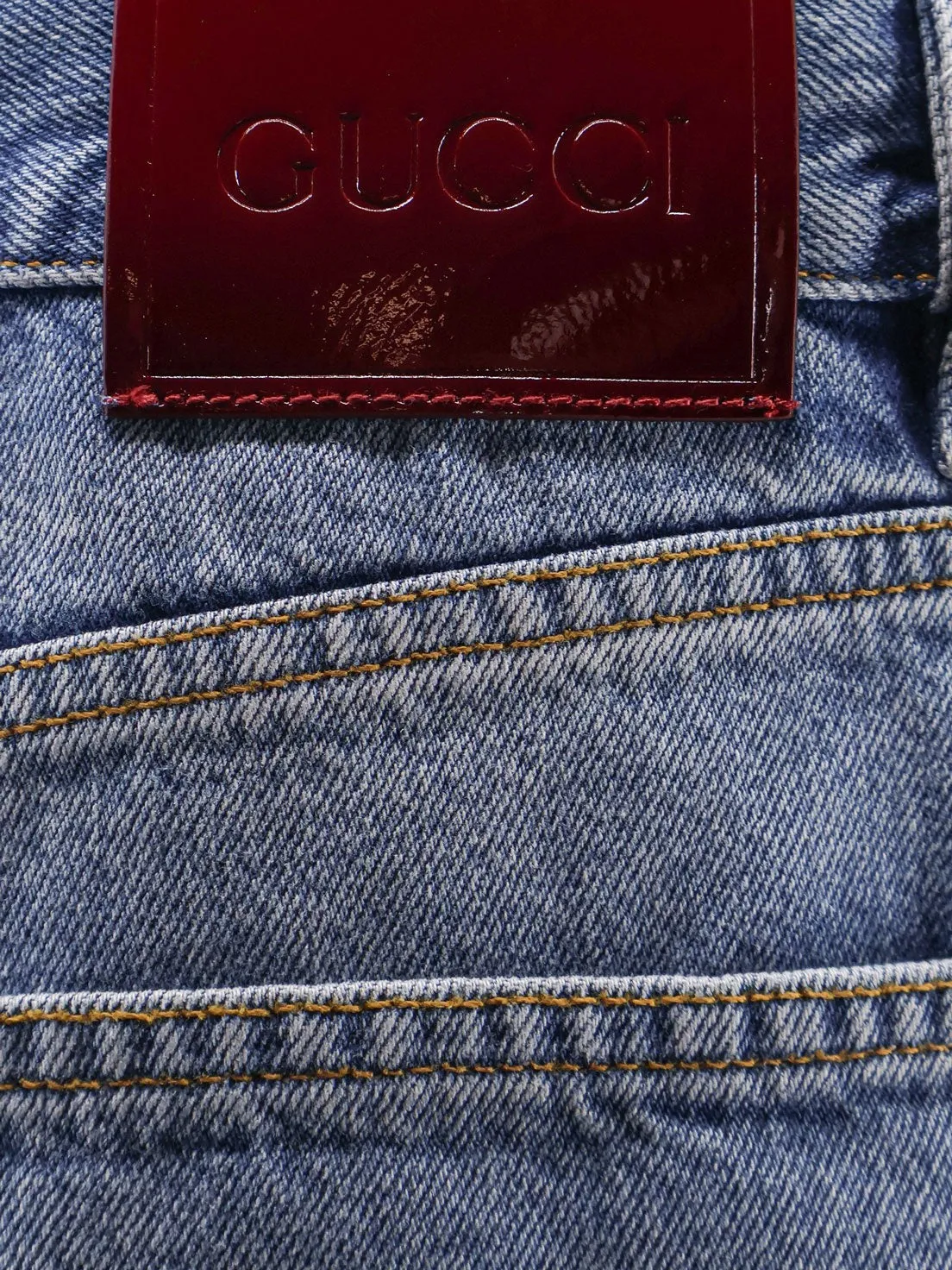 Gucci Cotton jeans with Gucci Rosso Ancora naplak tag sold by Siebentaschen product image thumbnail 3