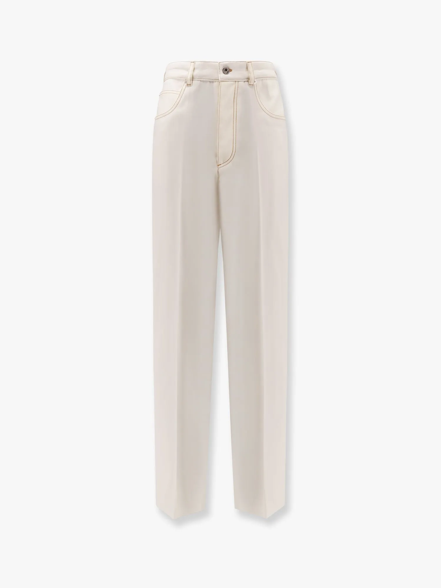 Bottega Veneta Wool wide leg trouser sold by Siebentaschen