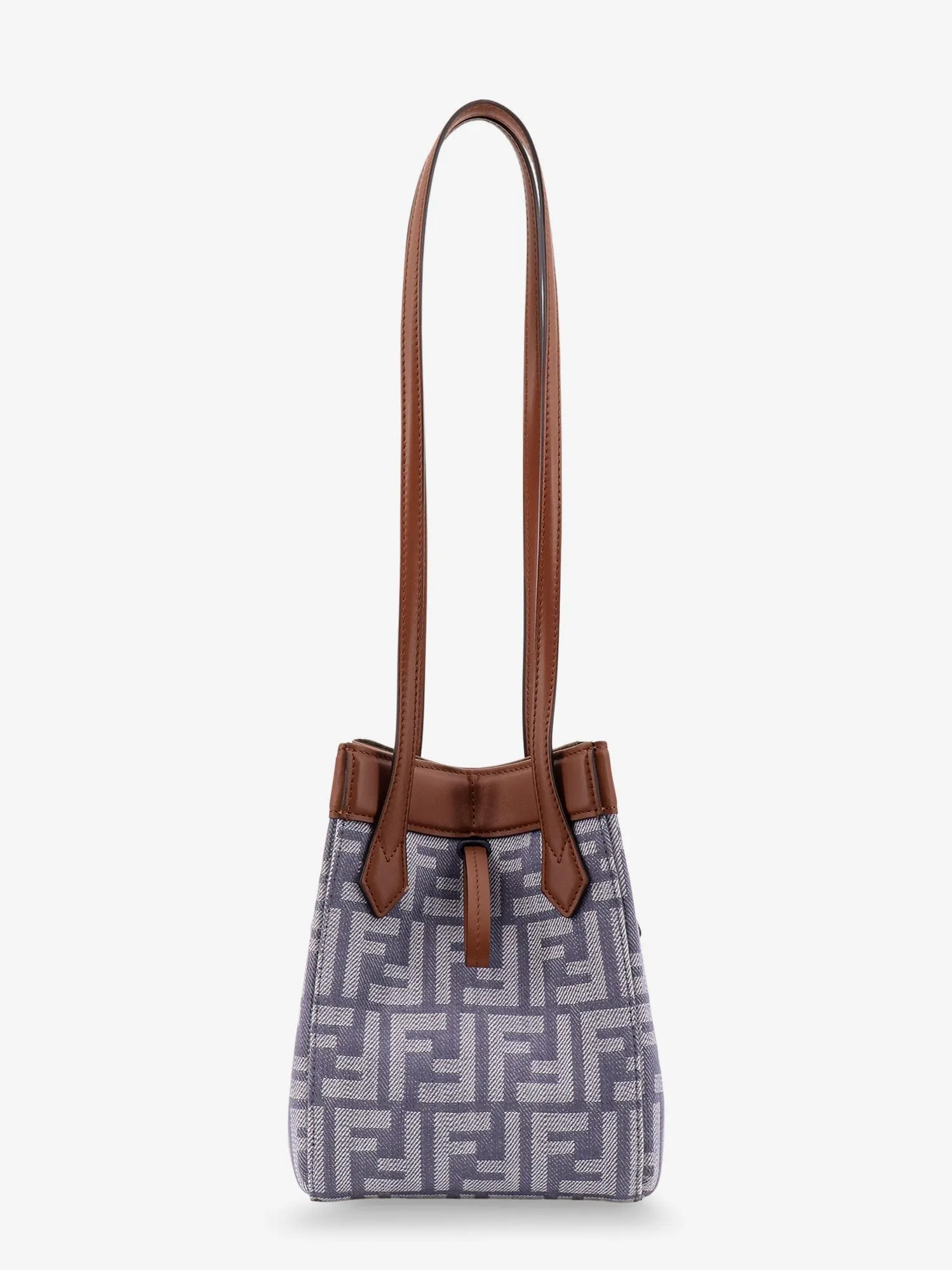 Fendi Origami mini FF Jacquard fabric and leather shoulder bag sold by Siebentaschen product image thumbnail 2