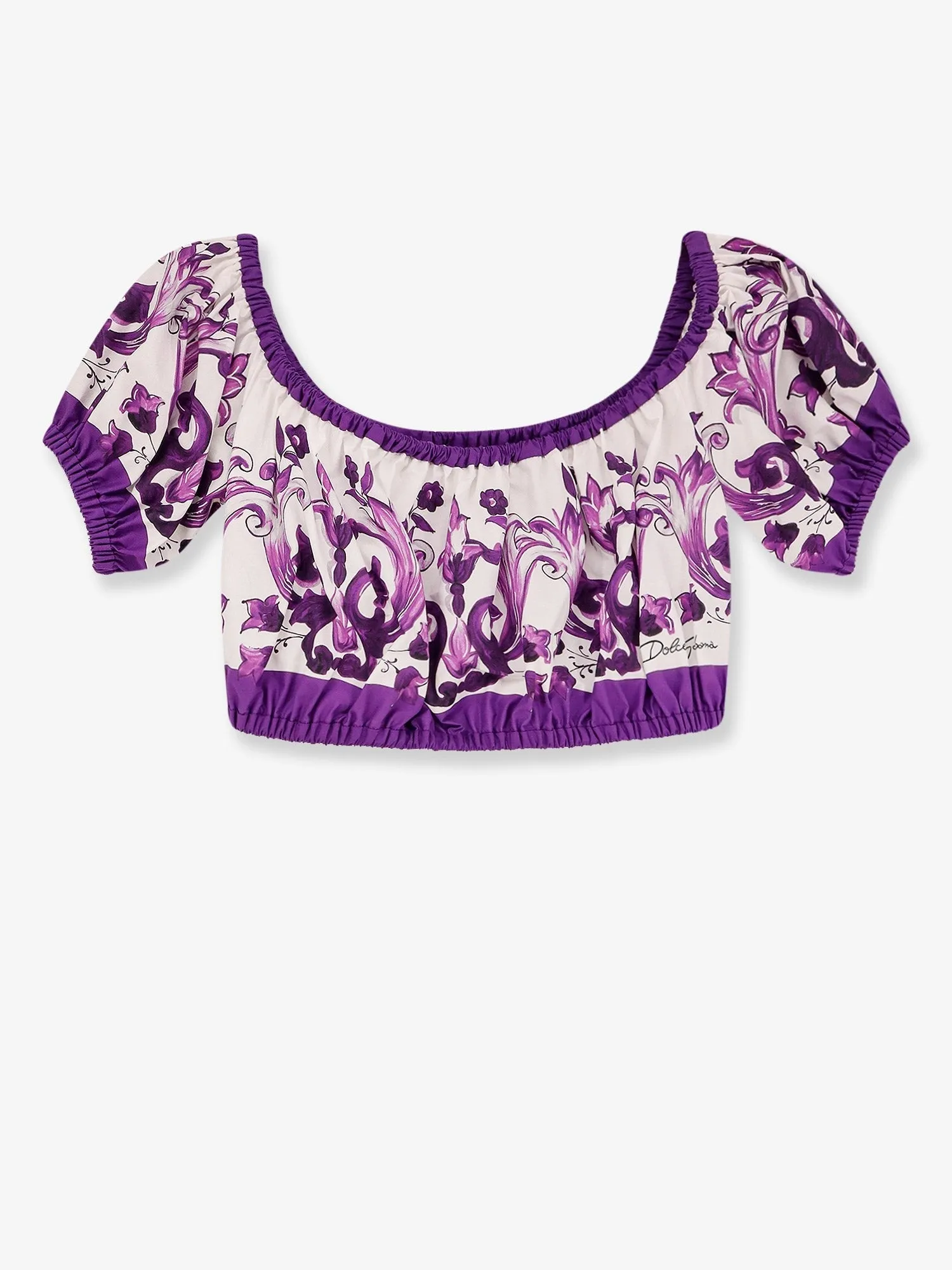 Dolce & Gabbana Cotton top with Maiolica print sold by Siebentaschen product image thumbnail 2