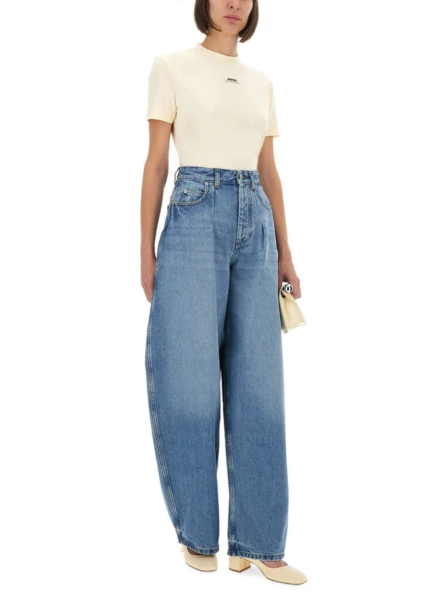 JACQUEMUS DENIM PANTS "DE-NIMES OVALO" sold by Siebentaschen product image thumbnail 2