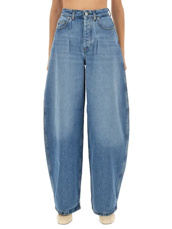 JACQUEMUS DENIM PANTS "DE-NIMES OVALO" sold by Siebentaschen