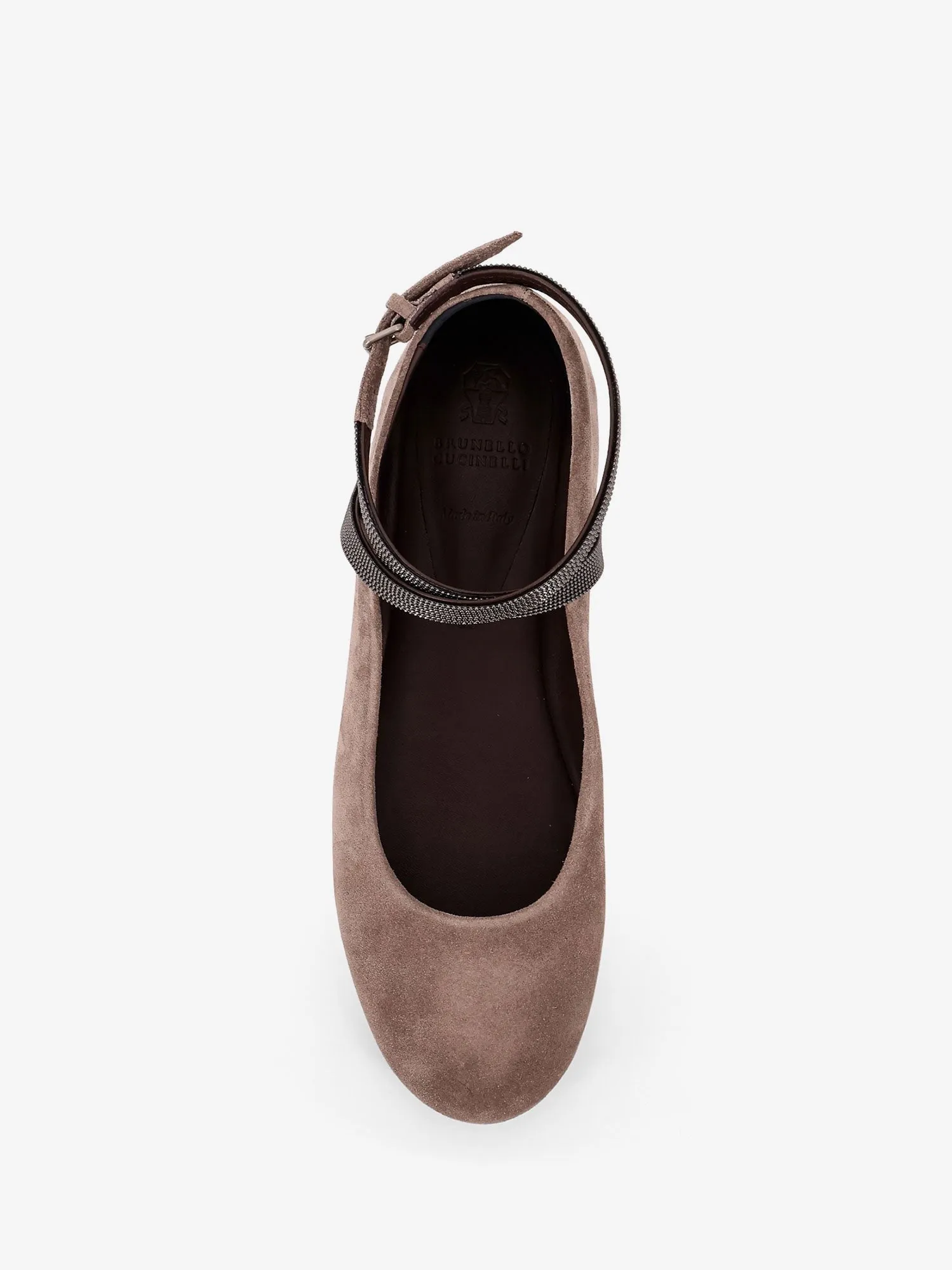 Brunello Cucinelli Suede Ballerinas with Monili detail sold by Siebentaschen product image thumbnail 4