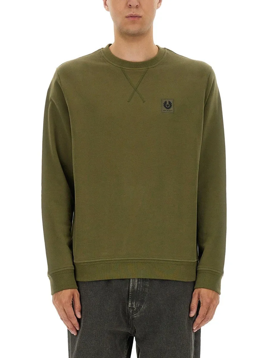 BELSTAFF SWEATSHIRT WITH LOGO PATCH sold by Siebentaschen