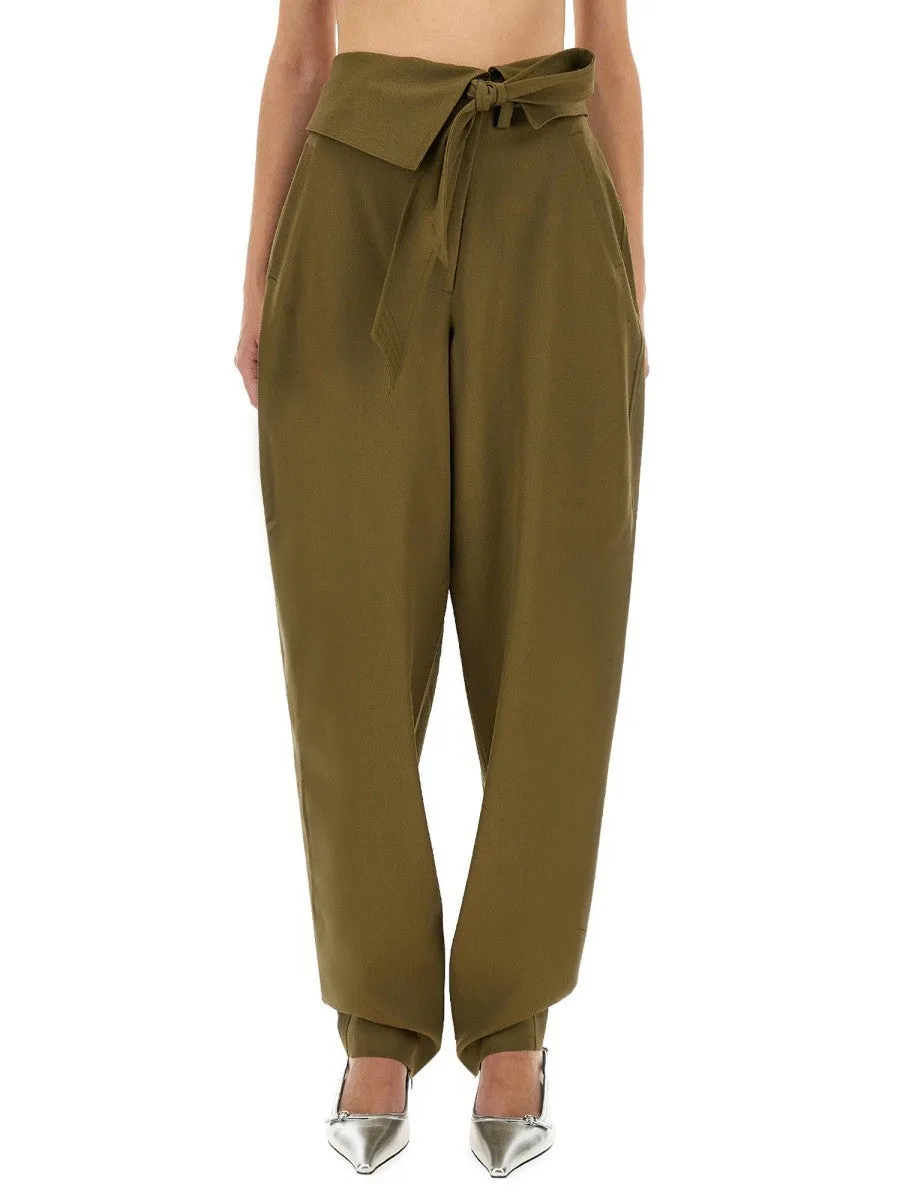 The Attico GABARDINE LONG PANTS sold by Siebentaschen