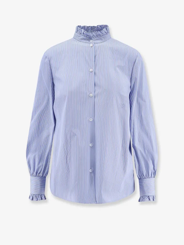 Valentino Classic stripe poplin shirt sold by Siebentaschen