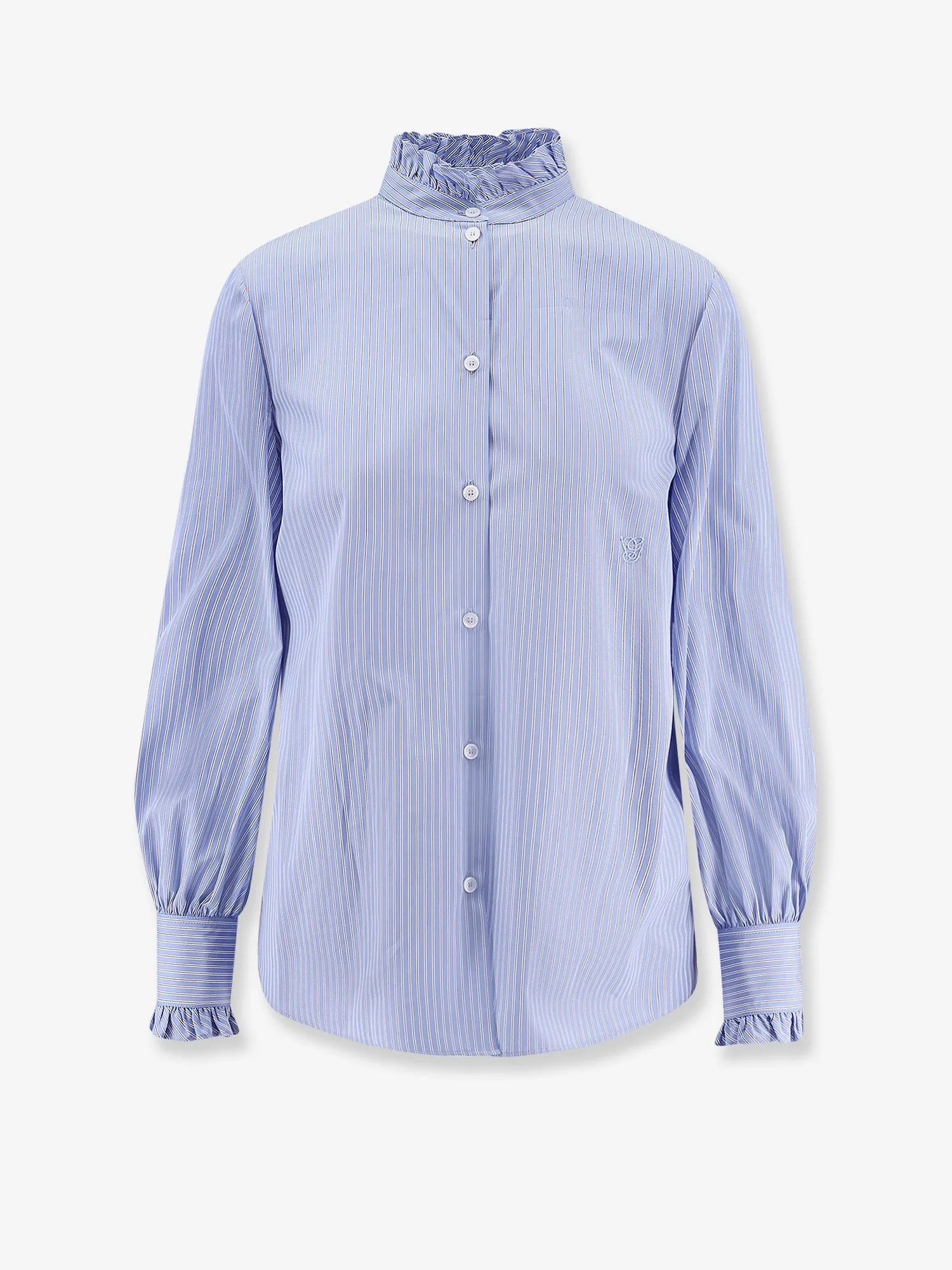 Valentino Classic stripe poplin shirt sold by Siebentaschen