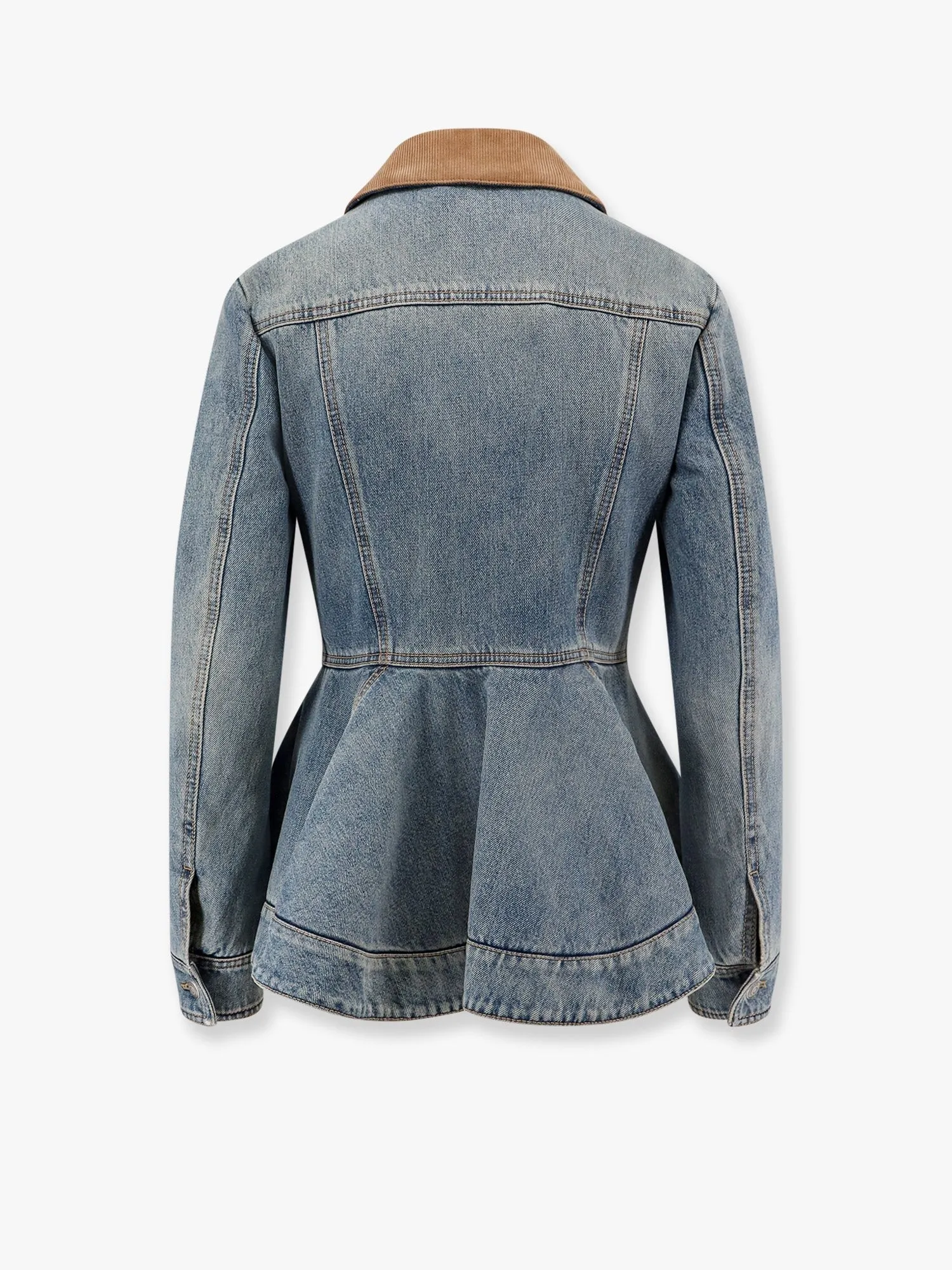 Alexander Mcqueen Denim jacket with volant sold by Siebentaschen product image thumbnail 5