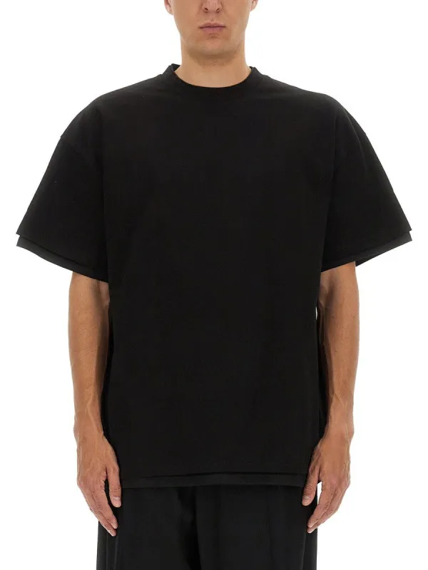 JIL SANDER DOUBLE LAYER COTTON T-SHIRT made by Jil Sander