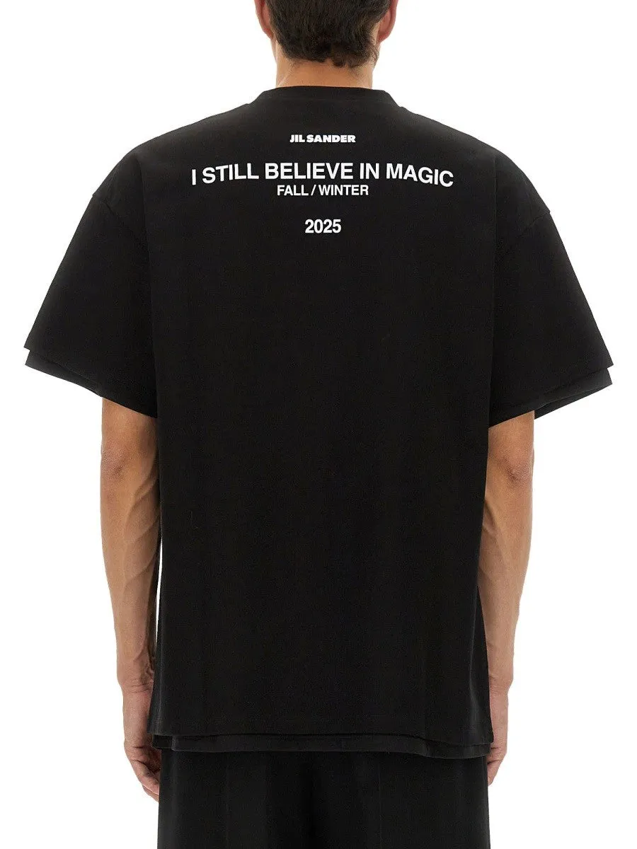 JIL SANDER DOUBLE LAYER COTTON T-SHIRT sold by Siebentaschen product image thumbnail 2