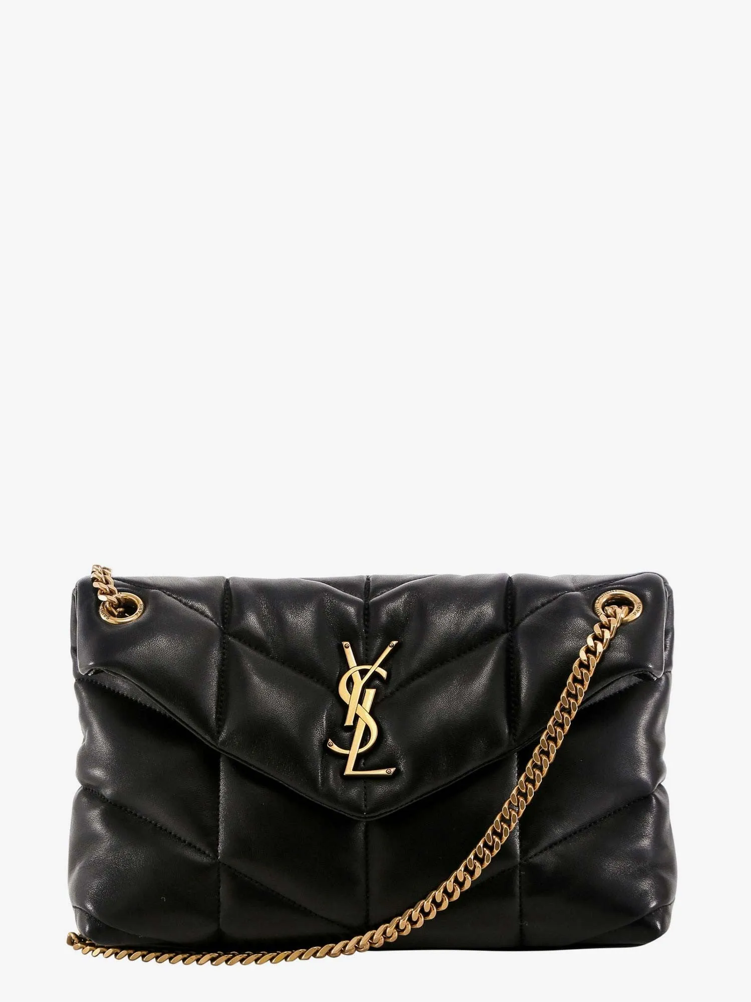 Saint Laurent Loulou Puffer matelassé leather shoulder bag sold by Siebentaschen