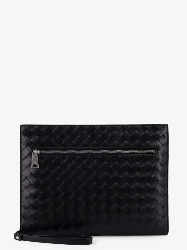 Bottega Veneta Avenue leather document case with Intrecciato motif sold by Siebentaschen