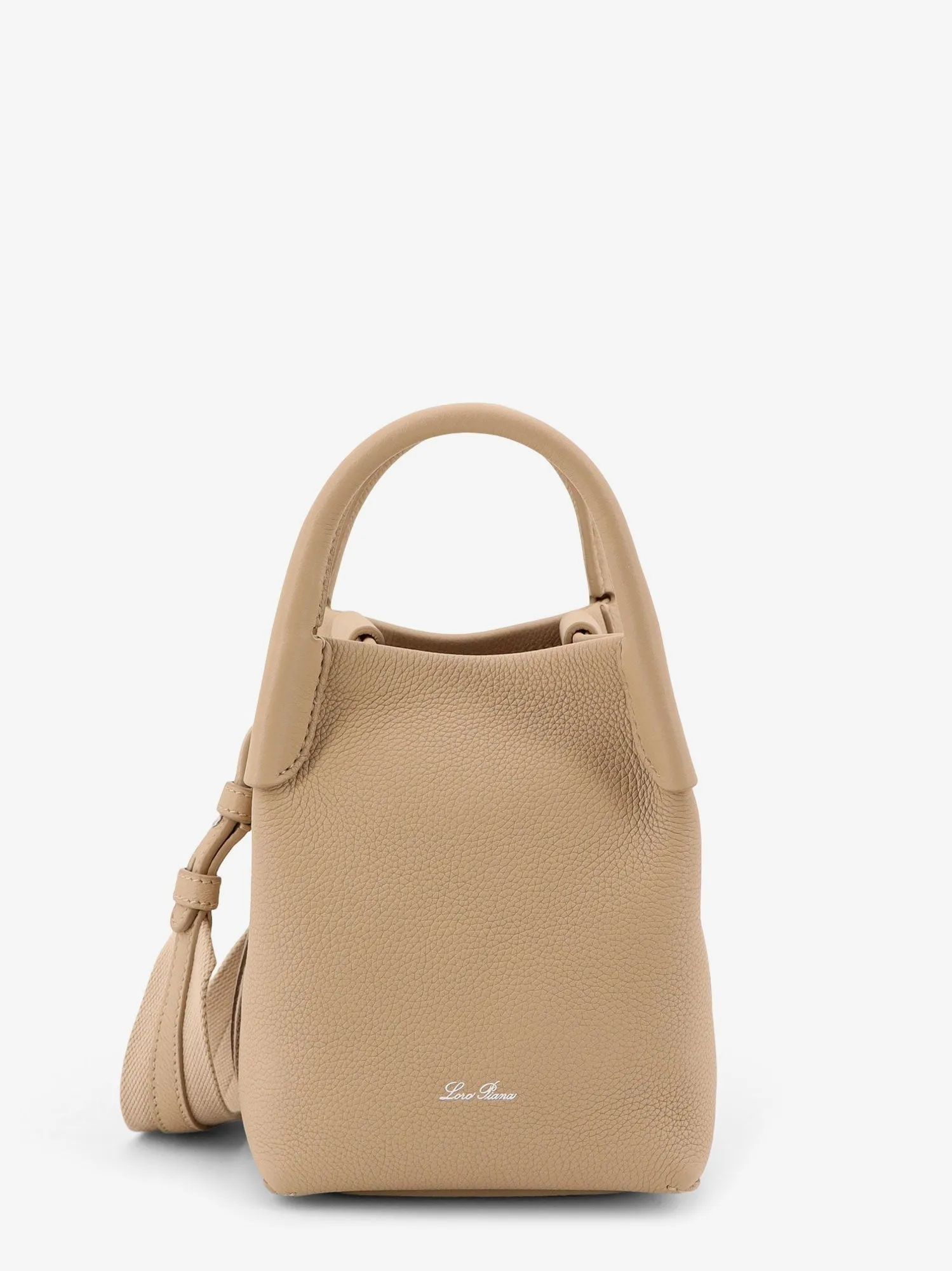 LORO PIANA Bale Micro leather bucket bag sold by Siebentaschen