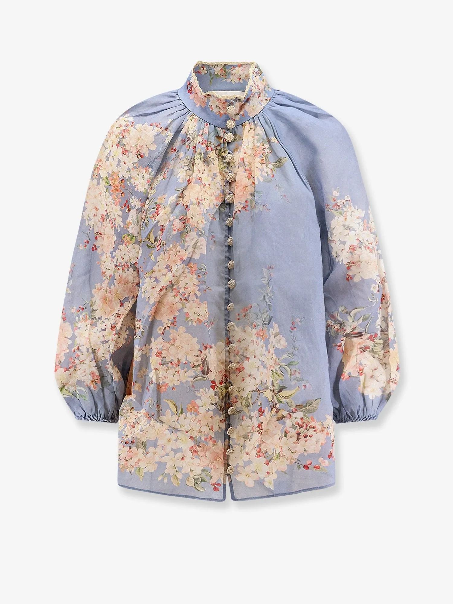 ZIMMERMANN Cascadian Billow ramie shirt sold by Siebentaschen