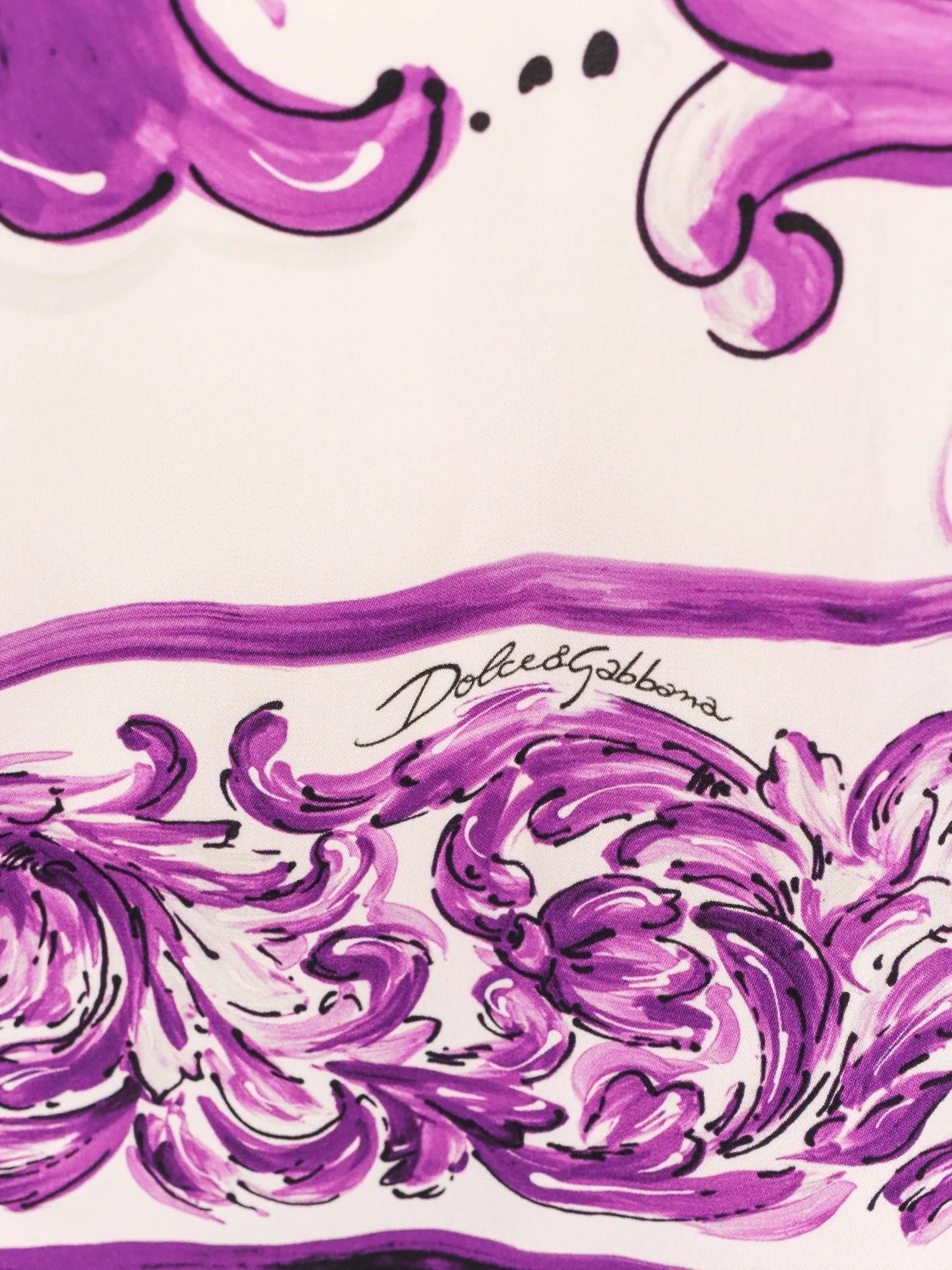 Dolce & Gabbana Silk midi pencil dress with Maiolica print sold by Siebentaschen product image thumbnail 3