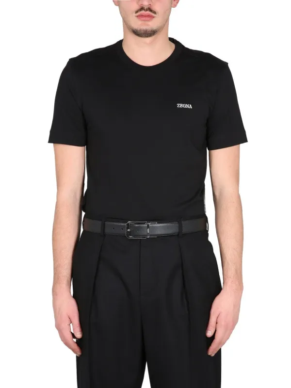 Zegna T-SHIRT WITH LOGO sold by Siebentaschen