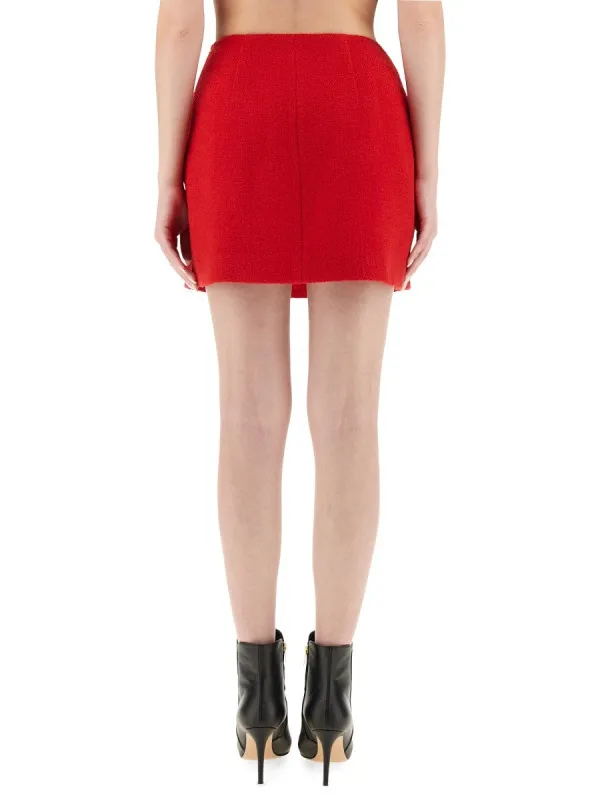 Balmain WOOL MINI SKIRT sold by Siebentaschen