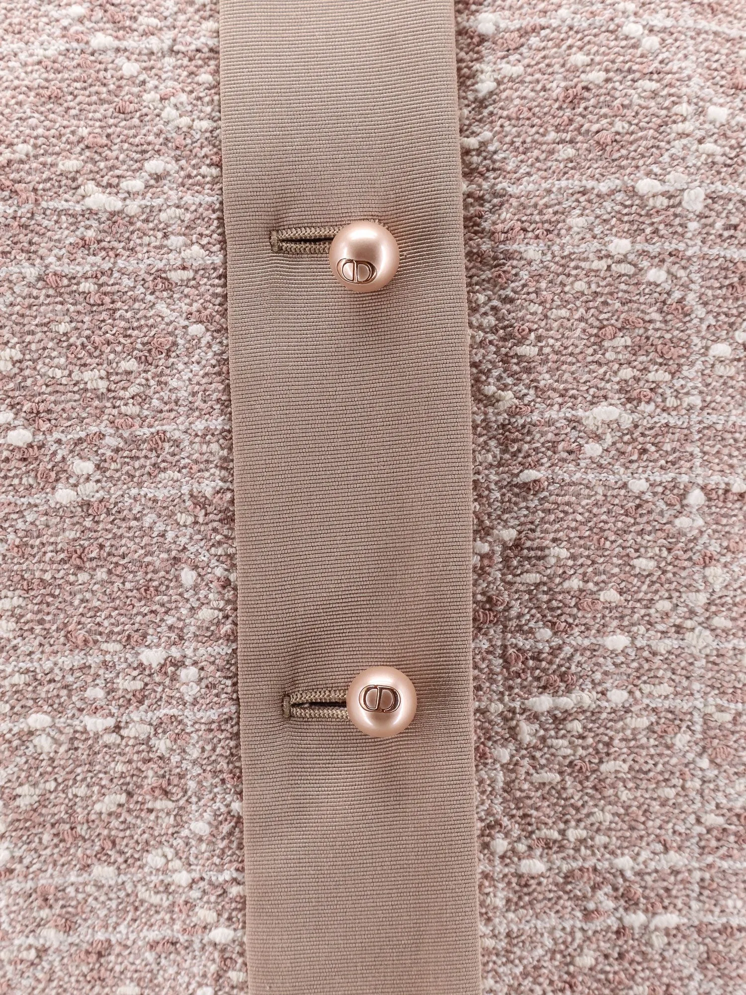 Dior Macrocannage short sleeve cotton blend tweed blazer sold by Siebentaschen product image thumbnail 3