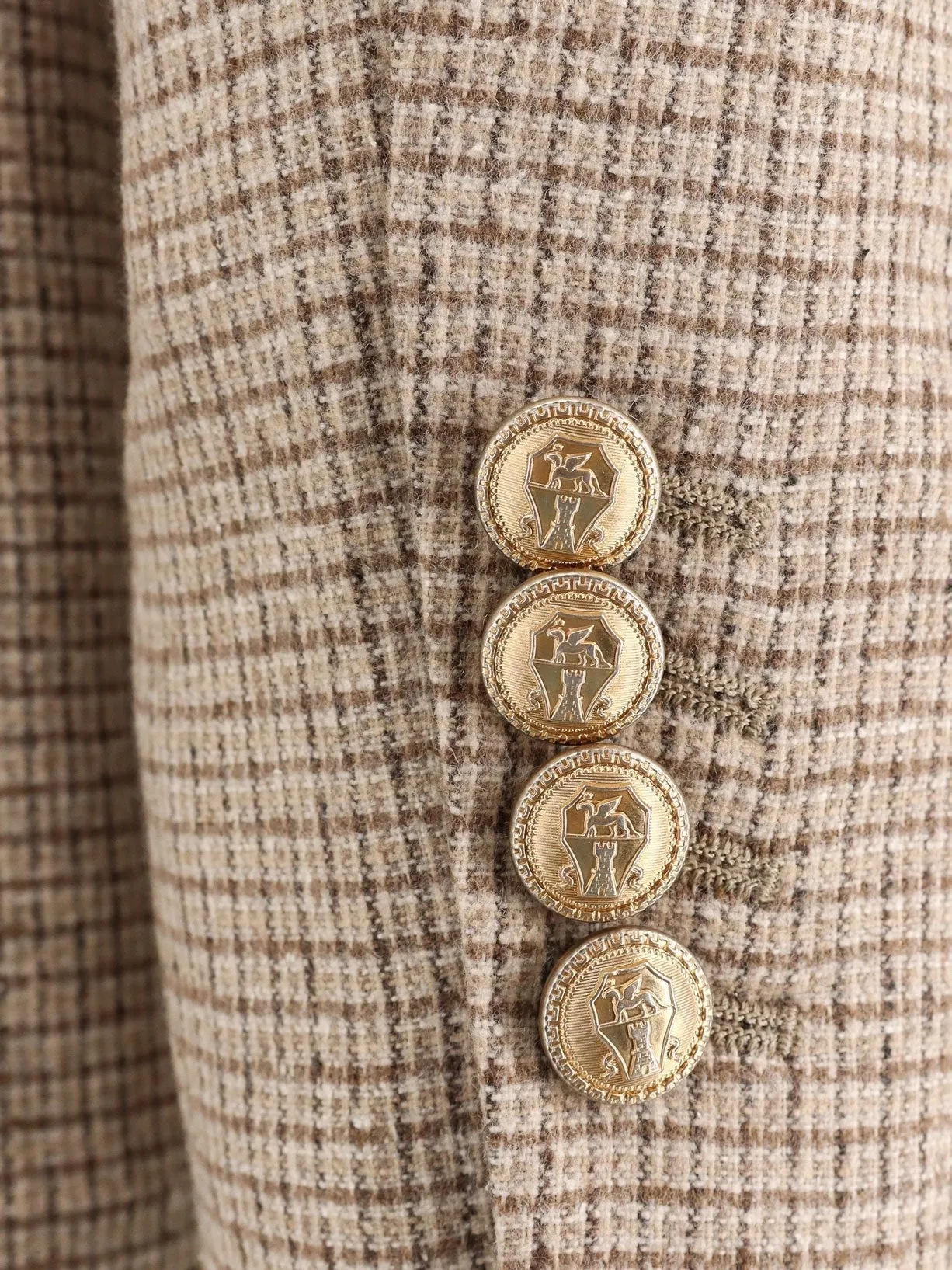 Brunello Cucinelli Silk, wool and cashmere double-breasted blazer sold by Siebentaschen product image thumbnail 3