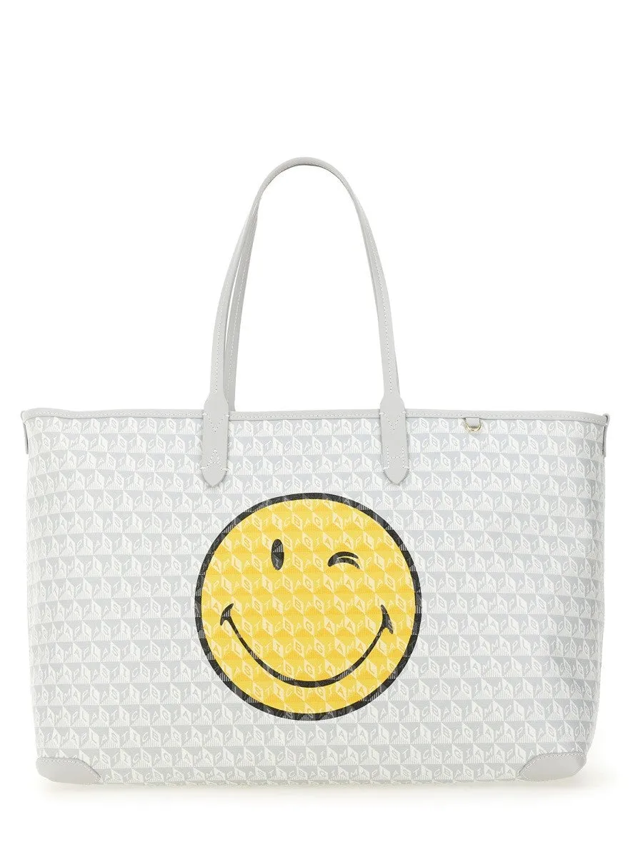 ANYA HINDMARCH "I AM A PLASTIC BAG WINK" TOTE BAG sold by Siebentaschen