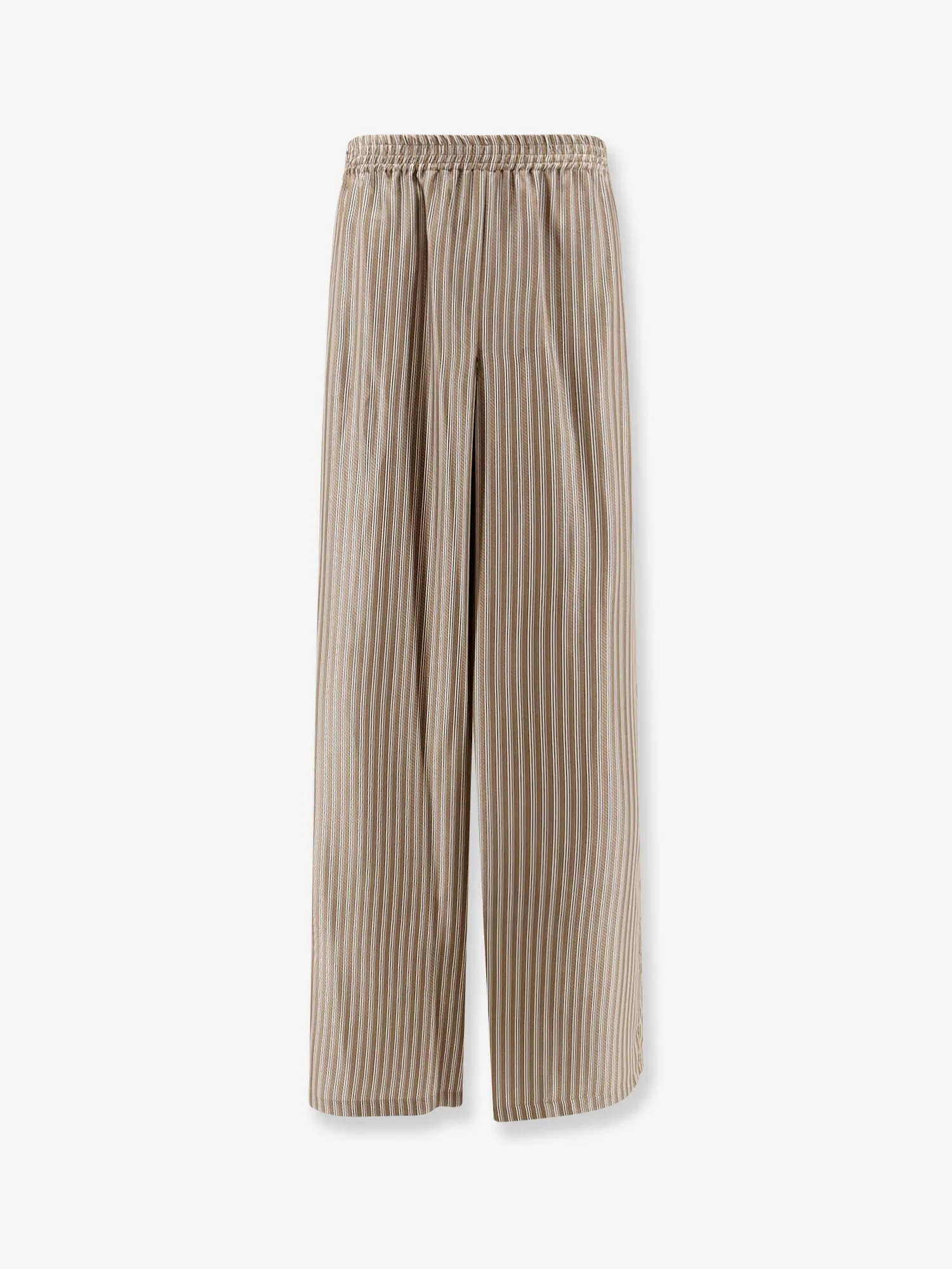 Max Mara Ladino striped silk trousers sold by Siebentaschen