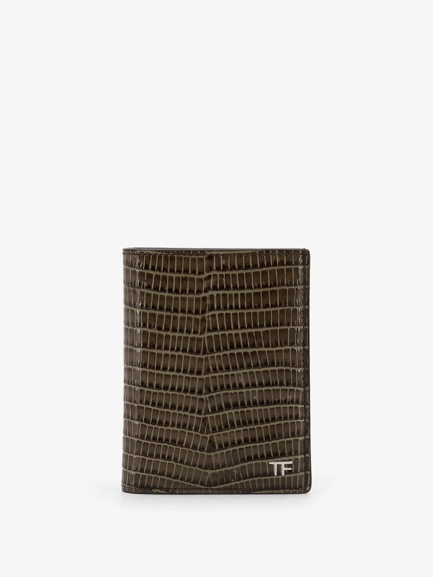 TOM FORD Leather cardholder with croco effect sold by Siebentaschen