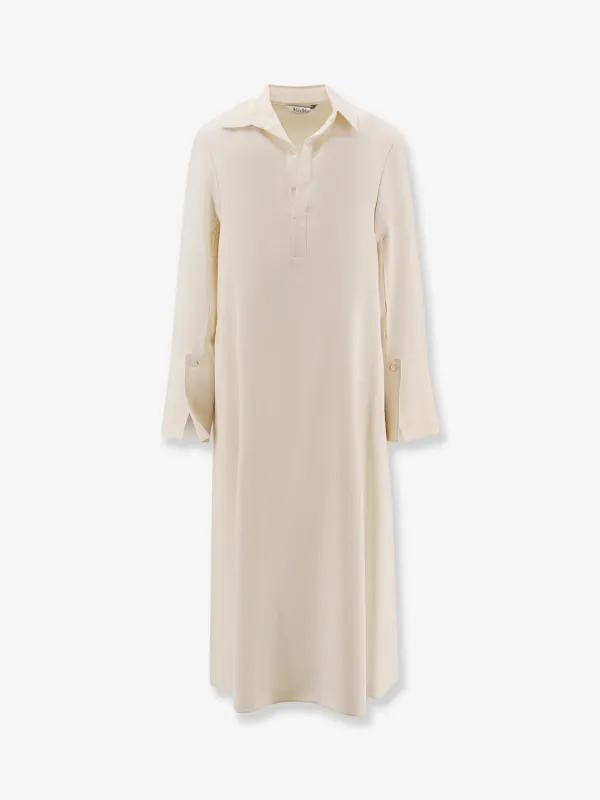 Max Mara Ossola silk midi dress sold by Siebentaschen