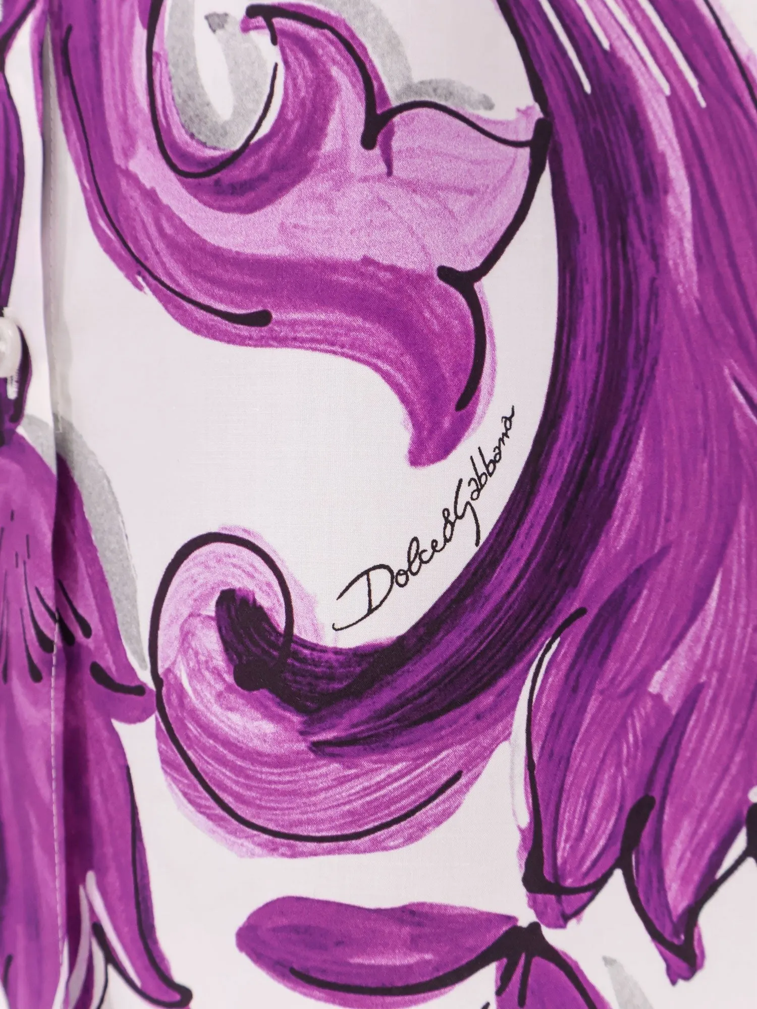 Dolce & Gabbana Cotton shirt with Maiolica print sold by Siebentaschen product image thumbnail 3