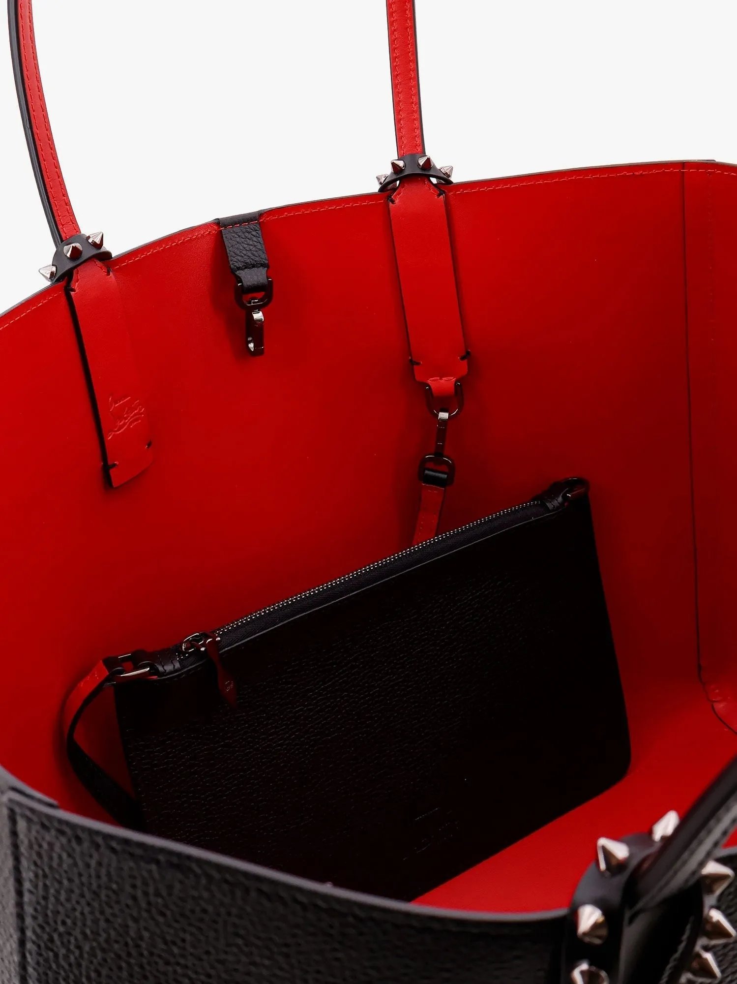 CHRISTIAN LOUBOUTIN Cabata leather shoulder bag with studs sold by Siebentaschen product image thumbnail 4