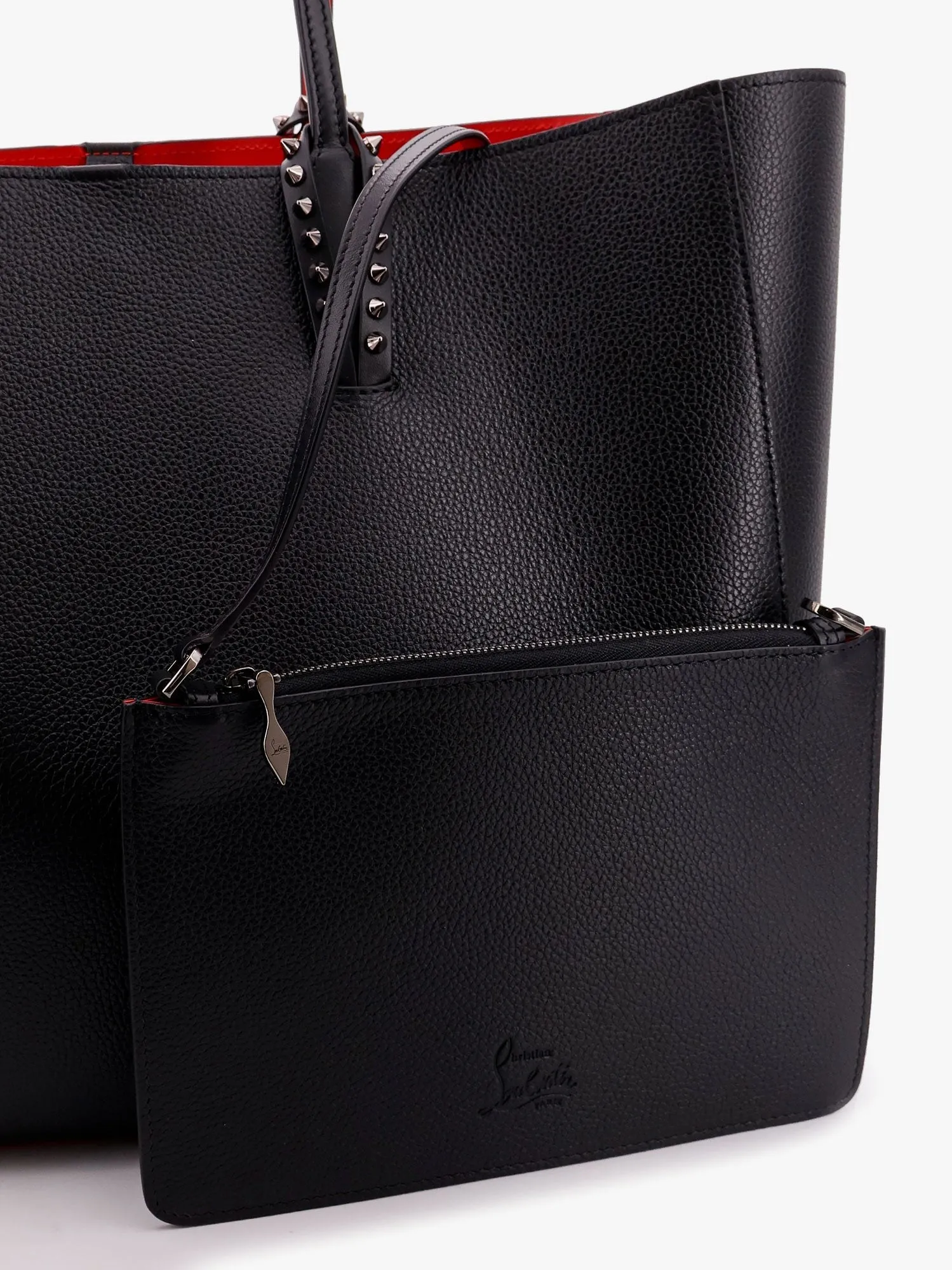 CHRISTIAN LOUBOUTIN Cabata leather shoulder bag with studs sold by Siebentaschen product image thumbnail 5