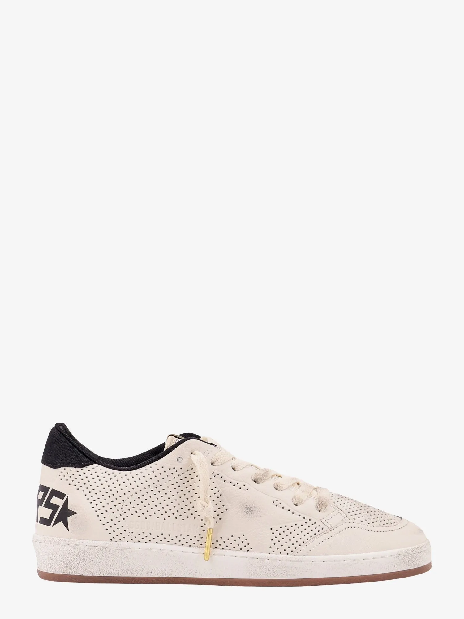 Golden Goose Deluxe Brand HF Ball Star perforated leather sneakers sold by Siebentaschen