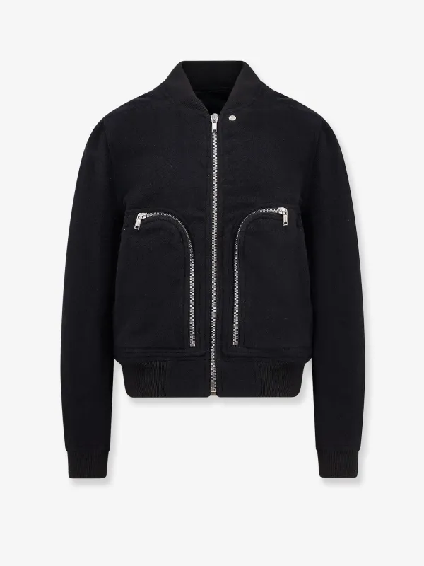 RICK OWENS Bauhaus Flight virgin wool bomber sold by Siebentaschen