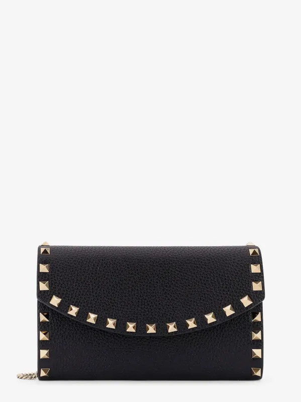 Valentino Garavani Rockstud Valentino Garavani leather crossbody bag/wallet sold by Siebentaschen