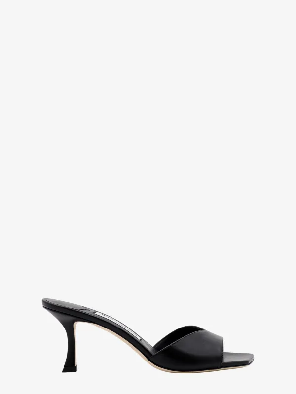 Jimmy Choo Skye 70 leather heel sandals sold by Siebentaschen