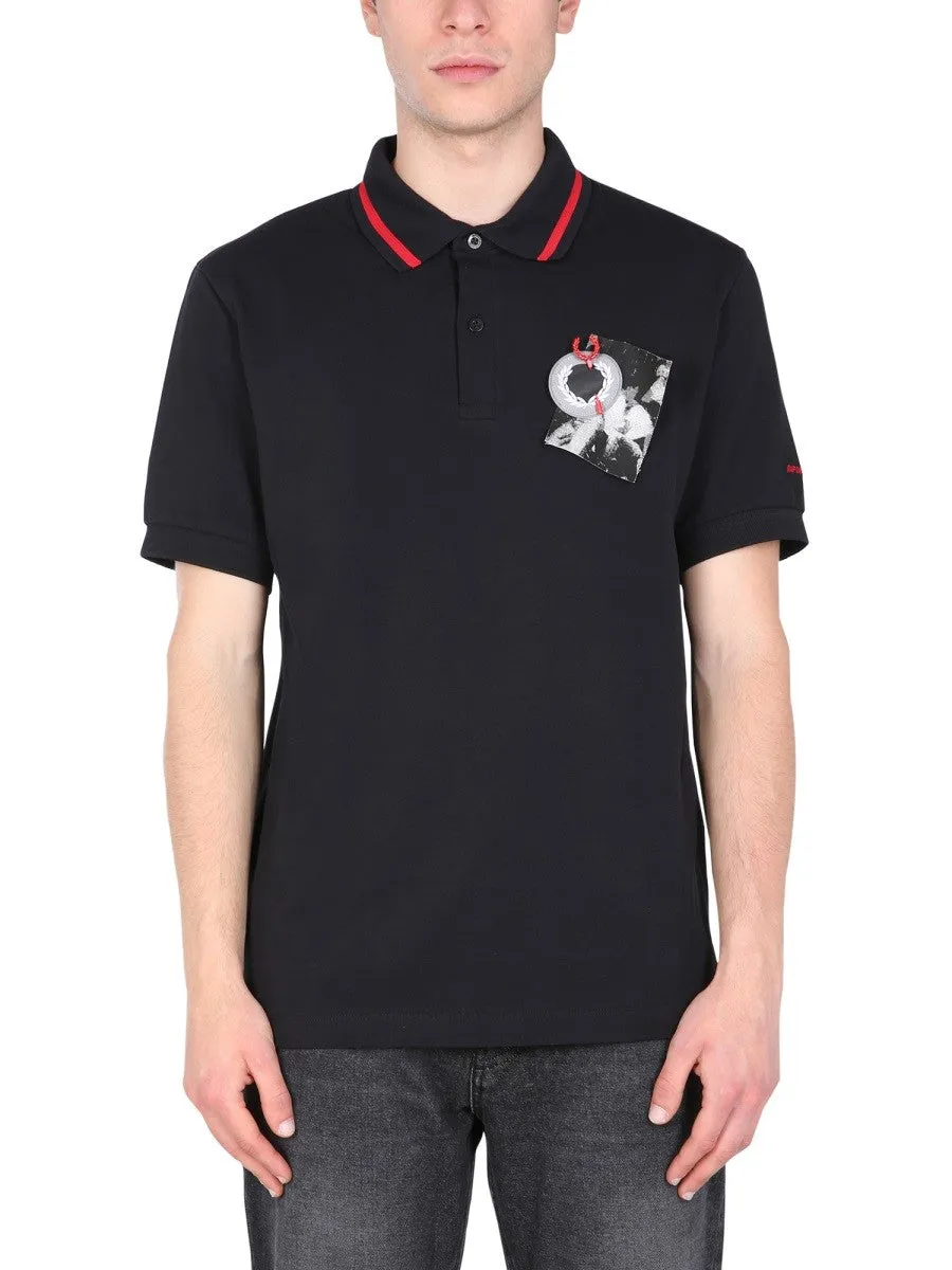 FRED PERRY X RAF SIMONS REGULAR FIT POLO sold by Siebentaschen
