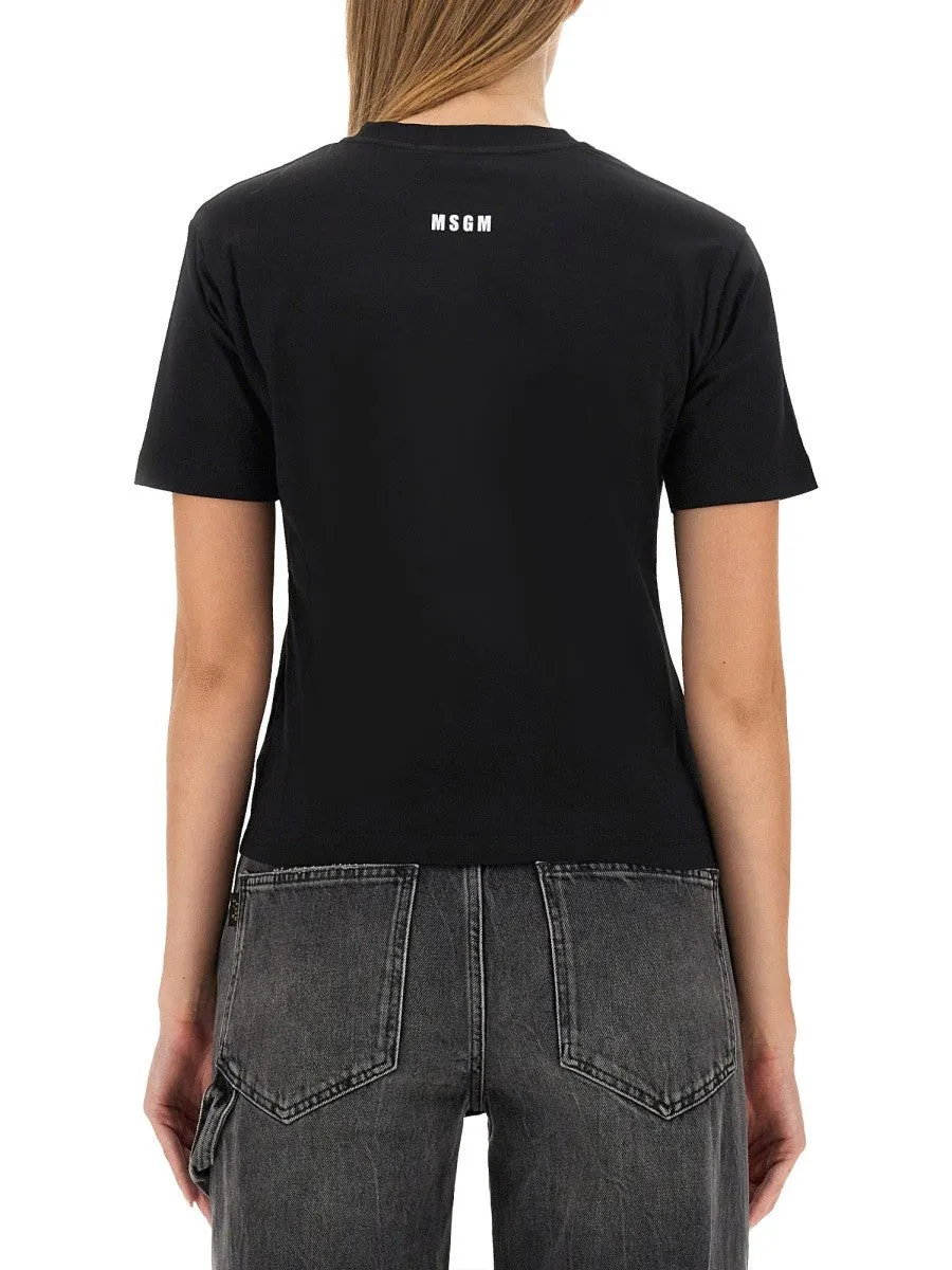 msgm T-SHIRT WITH LOGO sold by Siebentaschen product image thumbnail 3
