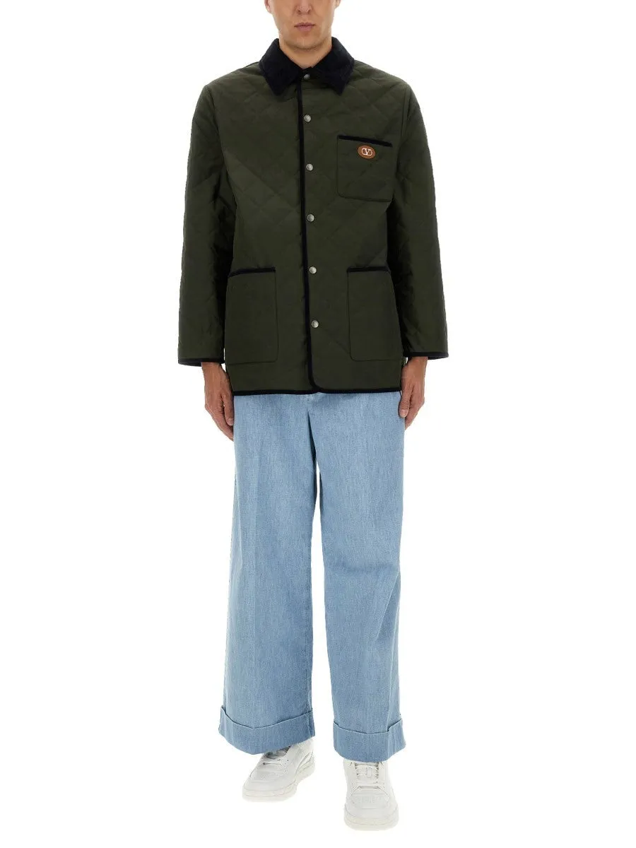 Valentino QUILTED SHIRT JACKET WITH "VLOGO" PATCH sold by Siebentaschen product image thumbnail 2