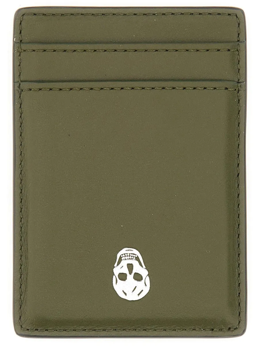 Alexander Mcqueen MAGNETIC CARD HOLDER "SKULL" sold by Siebentaschen