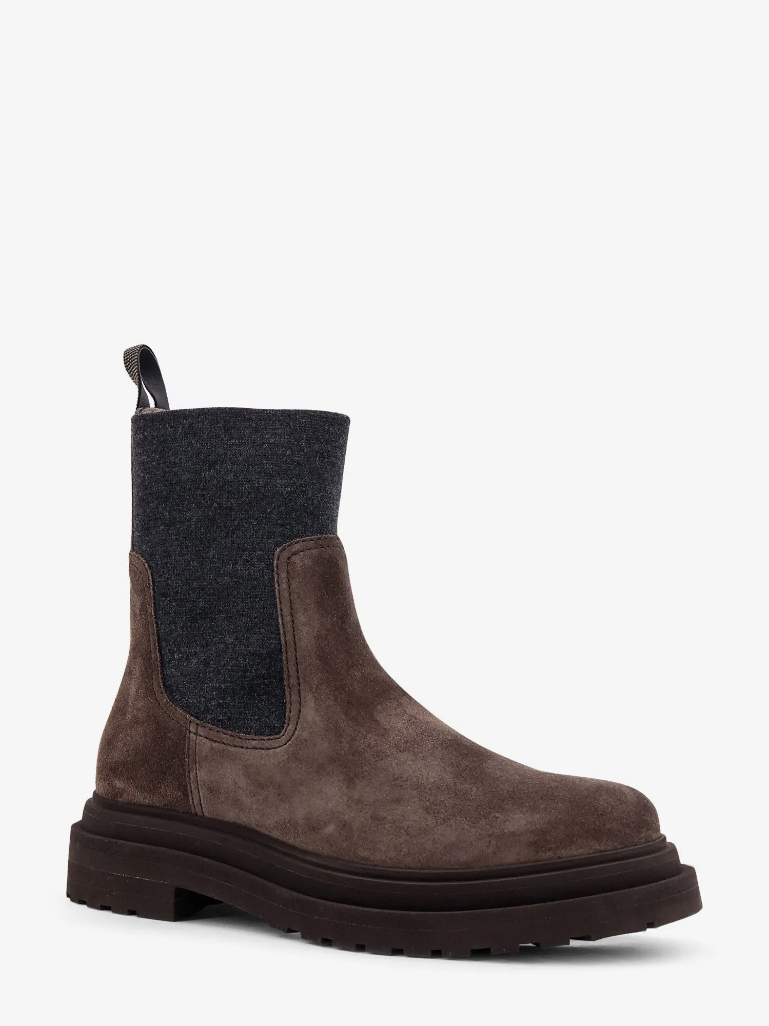 Brunello Cucinelli Suede ankle boots with Monili detail sold by Siebentaschen product image thumbnail 2