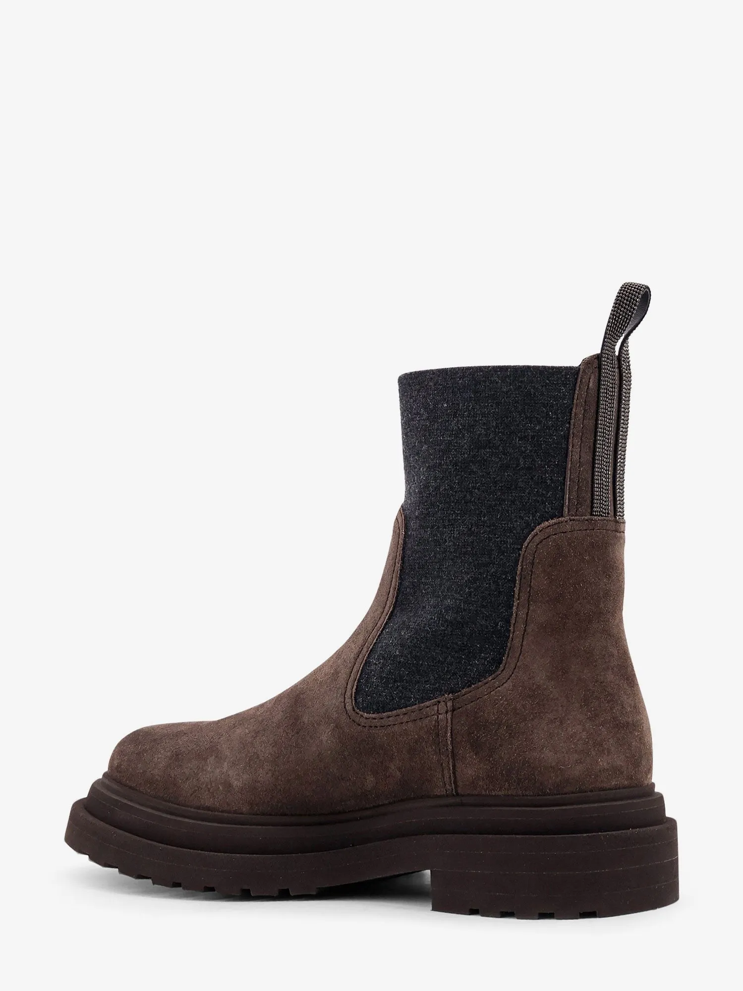Brunello Cucinelli Suede ankle boots with Monili detail sold by Siebentaschen product image thumbnail 3