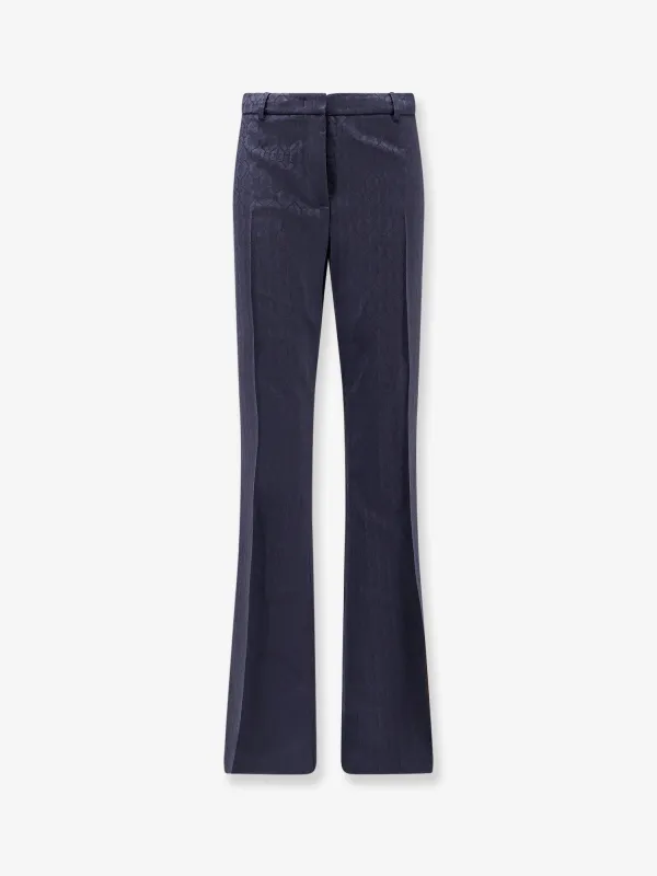 Etro Wool trousers with iconic motif sold by Siebentaschen