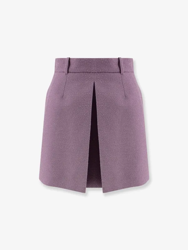 Dior Bouclé virgin wool blend skirt sold by Siebentaschen