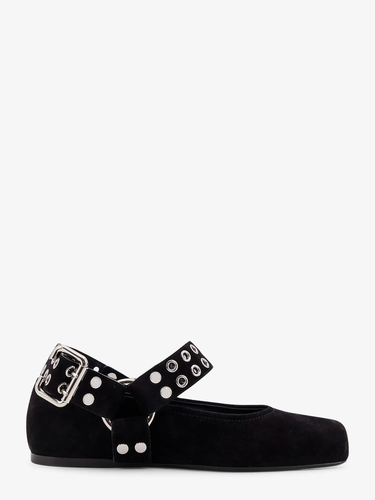 ALAIA Suede Biker Flat Ballerinas sold by Siebentaschen